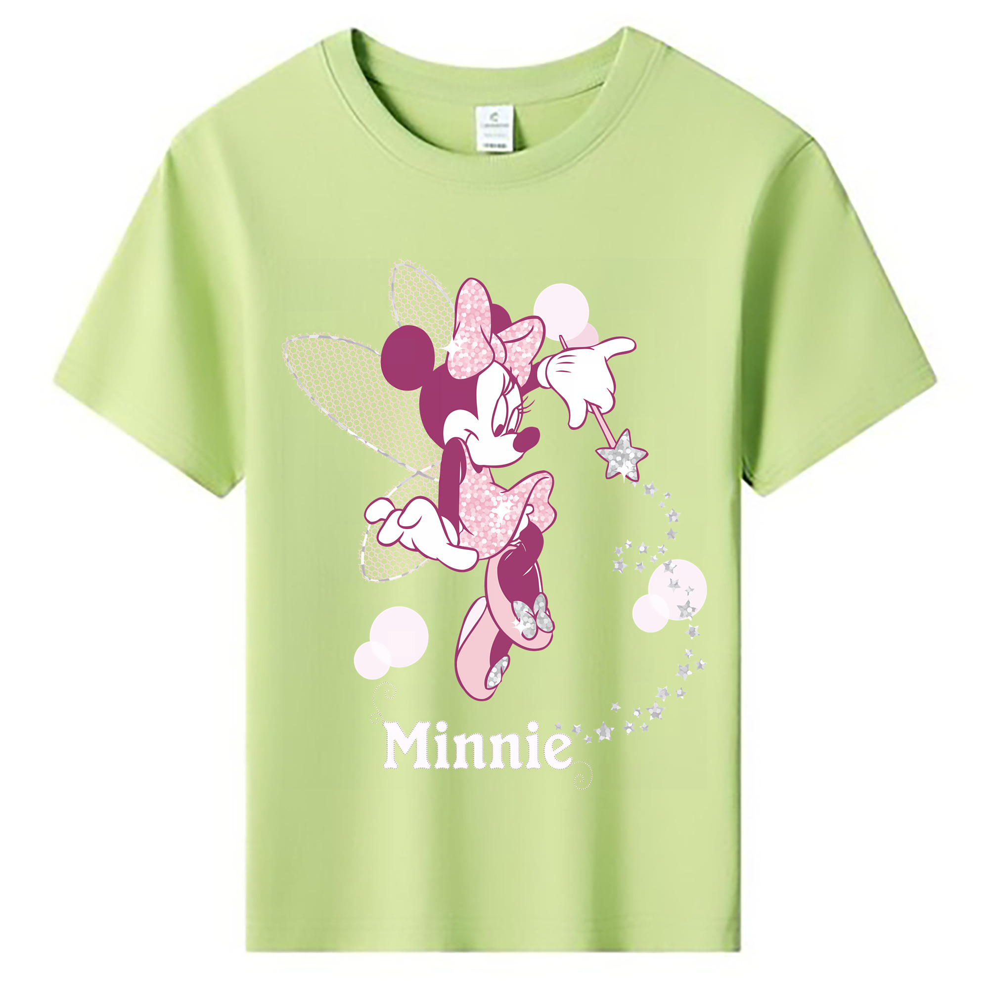 （画像用） ミッキーマウス Mickey Mouse 綿100％キッズTシャツ（フロントプリント）